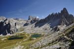 Lago dei Piani i Monte Paterno (z prawej).